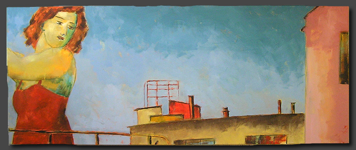 No L109 | Öl auf Leinwand | 75 x 185 cm | 2007