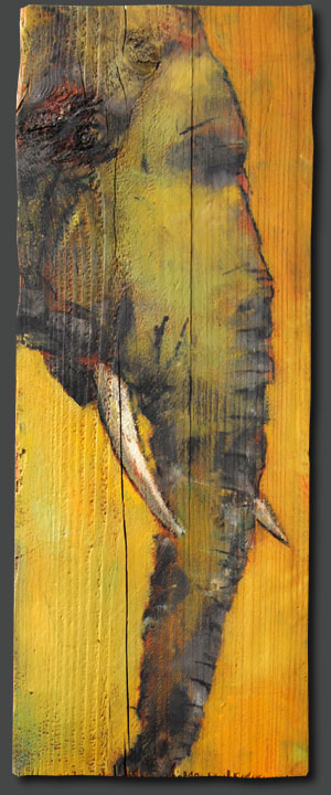 No H318 | Öl auf Holz | 52 x 20 | 2012