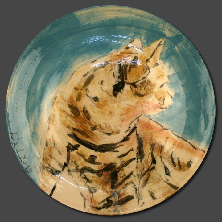 No K1 | Keramik bemalt und glasiert | 27 cm Durchmesser | 2019